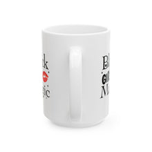 Load image into Gallery viewer, Black Girl Magic Red Ceramic Mug, (11oz, 15oz)
