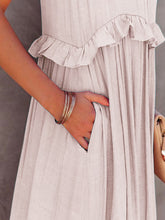 Load image into Gallery viewer, Dress - BBPro Ruffled Tiered Maxi Dress with Pockets
