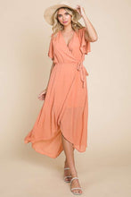 Load image into Gallery viewer, Dress - Culture Code Swiss Dot Tied Short Sleeve Dress
