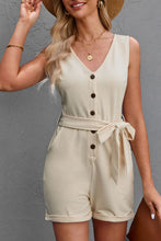 Load image into Gallery viewer, Romper - BBPro Belted Sleeveless Romper
