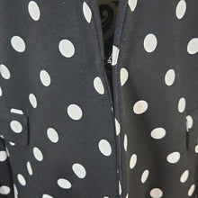 Load image into Gallery viewer, Versona Size Medium Black and White Polkadot Blazer
