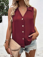 Load image into Gallery viewer, Top - BBPro Johnny Collar Button Up Tank
