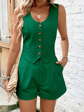 Load image into Gallery viewer, Sets - BBPro Scoop Neck Sleeveless Vest and Shorts Set
