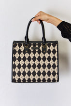 Load image into Gallery viewer, Bag - David Jones Argyle Pattern PU Leather Handbag

