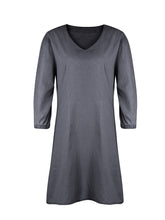 Load image into Gallery viewer, Dress - BBPro V-Neck Half Sleeve Dress -  4 Color Options
