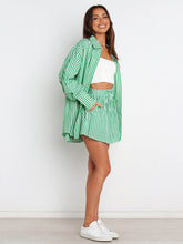 Load image into Gallery viewer, Sets - BBPro Collection Pinstriped Shorts Set

