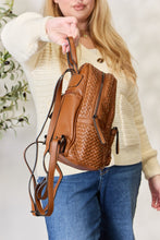 Load image into Gallery viewer, Bag - SHOMICO PU Leather Woven Backpack - Medium
