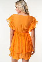Load image into Gallery viewer, Dress - White Birch Full Size Short Sleeve Woven Layered Dress
