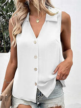 Load image into Gallery viewer, Top - BBPro Johnny Collar Button Up Tank
