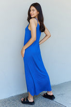 Load image into Gallery viewer, Dress - Ninexis Good Energy Side Slit Maxi Dress - Royal Blue

