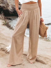 Load image into Gallery viewer, Jeans/Pants - BBPro Smocked Waist Wide-Leg Pants
