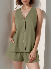 Load image into Gallery viewer, Sets - BBPro Sleeveless Button Down and Shorts Set
