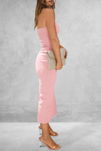 Load image into Gallery viewer, Dress - BBPro Slit Tube Midi Dress - 4 Color Options
