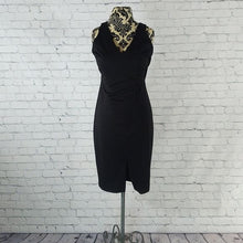 Load image into Gallery viewer, The Limited Size M Sleeveless V-Neck Cocktail Dress with Gold Zipper
