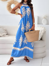 Load image into Gallery viewer, Dress - BBPro Printed Spaghetti Strap  Maxi Dress
