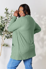 Load image into Gallery viewer, Top - Basic Bae Ribbed Open Front Cardigan with Pockets - 5 Color Options
