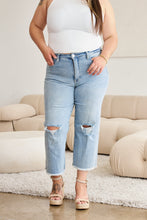 Load image into Gallery viewer, Jeans/Pants - RFM High Waist Raw Hem Distressed Jeans
