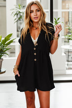 Load image into Gallery viewer, Romper - BBPro Pocketed V-Neck Short Sleeve Romper
