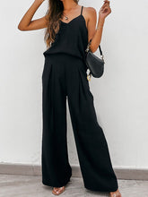 Load image into Gallery viewer, Set- BBPro Spaghetti Strap Wide Leg Pants Set
