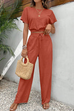 Load image into Gallery viewer, Set- BBPro Crew Neck Short Sleeve Top and Pants Set
