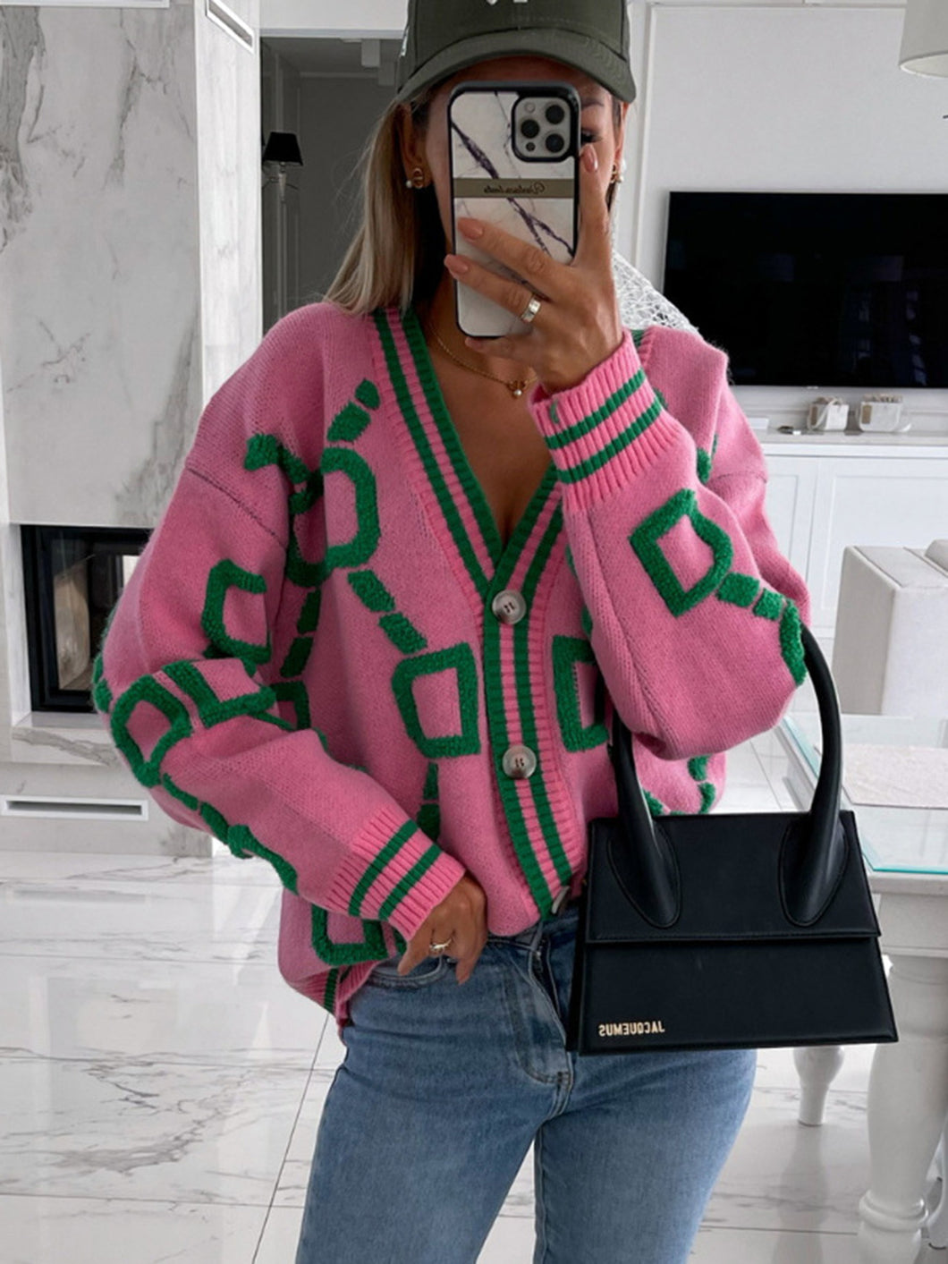 Sweaters - BBPro Geometric Cardigan