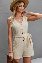Load image into Gallery viewer, Romper - BBPro Belted Sleeveless Romper
