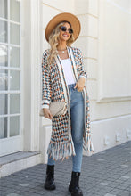 Load image into Gallery viewer, Top - Multicolored Open Front Fringe Hem Cardigan - 6 Color Options
