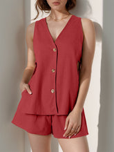 Load image into Gallery viewer, Sets - BBPro Sleeveless Button Down and Shorts Set
