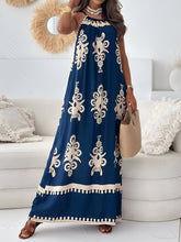 Load image into Gallery viewer, Dress - BBPro Printed Spaghetti Strap  Maxi Dress
