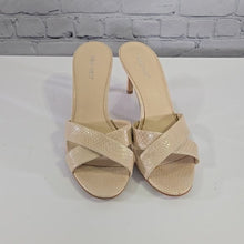 Load image into Gallery viewer, Nine West Size 9 Crocodile Print Sling Back Sandals
