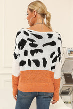 Load image into Gallery viewer, Top - Two-Tone Boat Neck Sweater - 3 Color Options
