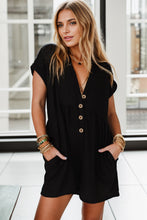Load image into Gallery viewer, Romper - BBPro Pocketed V-Neck Short Sleeve Romper
