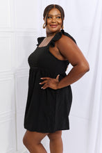 Load image into Gallery viewer, Dress - Culture Code Ruffle Sleeve Dress - Black
