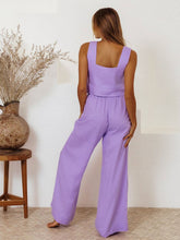Load image into Gallery viewer, Set - BBPro Square Neck Sleeveless Pants Set
