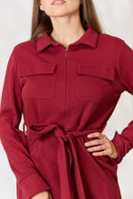 Load image into Gallery viewer, Dress - Culture Code  Long Sleeve Shirt Dress
