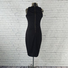 Load image into Gallery viewer, The Limited Size M Sleeveless V-Neck Cocktail Dress with Gold Zipper
