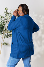 Load image into Gallery viewer, Top - Basic Bae Ribbed Open Front Cardigan with Pockets - 5 Color Options

