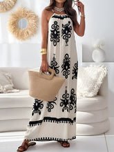 Load image into Gallery viewer, Dress - BBPro Printed Spaghetti Strap  Maxi Dress
