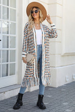 Load image into Gallery viewer, Top - Multicolored Open Front Fringe Hem Cardigan - 6 Color Options
