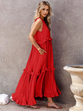 Load image into Gallery viewer, Dress - BBPro Ruffled Tiered Maxi Dress with Pockets
