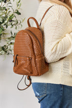Load image into Gallery viewer, Bag - SHOMICO PU Leather Woven Backpack - Medium
