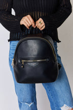Load image into Gallery viewer, Bag - David Jones PU Leather Backpack - Black
