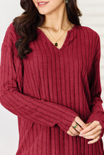 Load image into Gallery viewer, Sets -   Basic Bae Long Sleeve V-Neck Top and Pants Set
