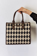 Load image into Gallery viewer, Bag - David Jones Argyle Pattern PU Leather Handbag

