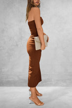 Load image into Gallery viewer, Dress - BBPro Slit Tube Midi Dress - 4 Color Options
