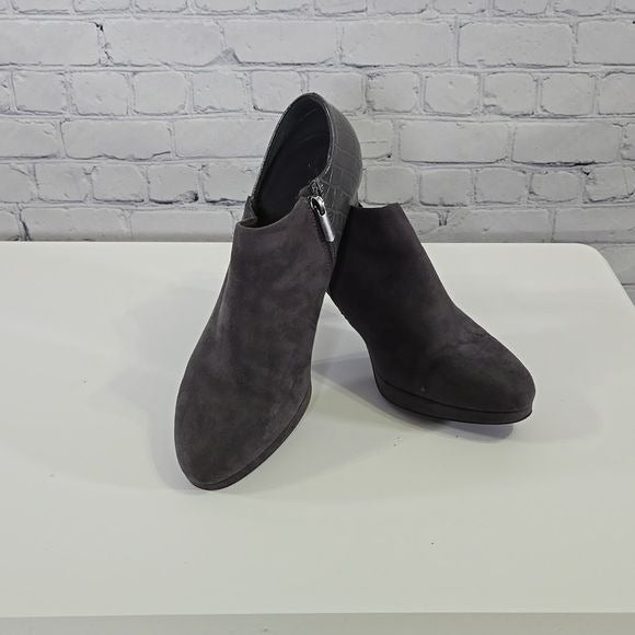 Xappeal Ayla Grey Bootie Size 10