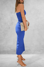 Load image into Gallery viewer, Dress - BBPro Slit Tube Midi Dress - 10 Color Options

