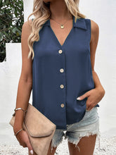 Load image into Gallery viewer, Top - BBPro Johnny Collar Button Up Tank
