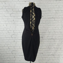 Load image into Gallery viewer, The Limited Size M Sleeveless V-Neck Cocktail Dress with Gold Zipper
