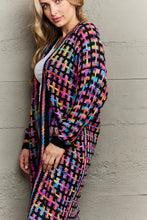 Load image into Gallery viewer, Top - Multicolored Open Front Fringe Hem Cardigan - 6 Color Options
